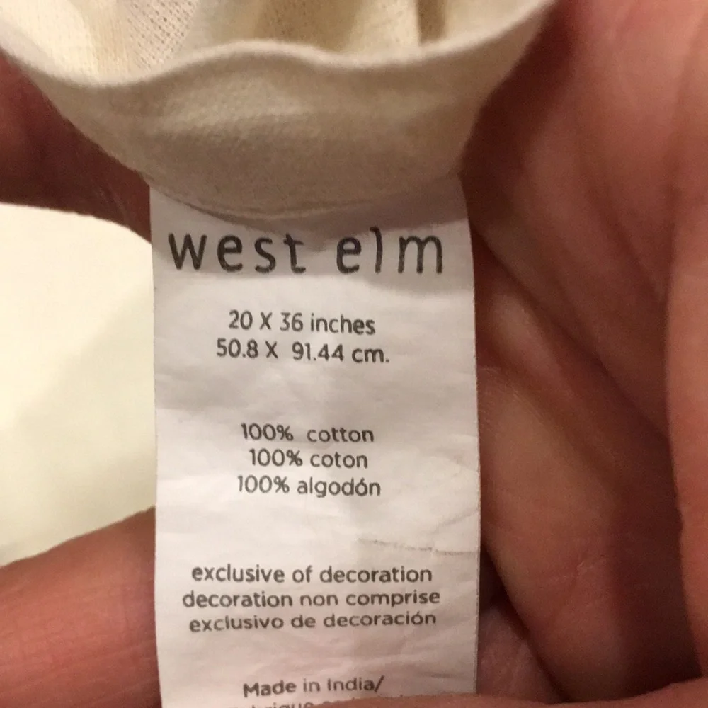 West Elm King Size Shams